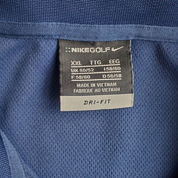 Johnson Controls Nike Blue Golf Polo Shirt Size XXL - Picture 2 of 6